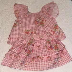 LoveShackFancy Pink Floral Kids Set